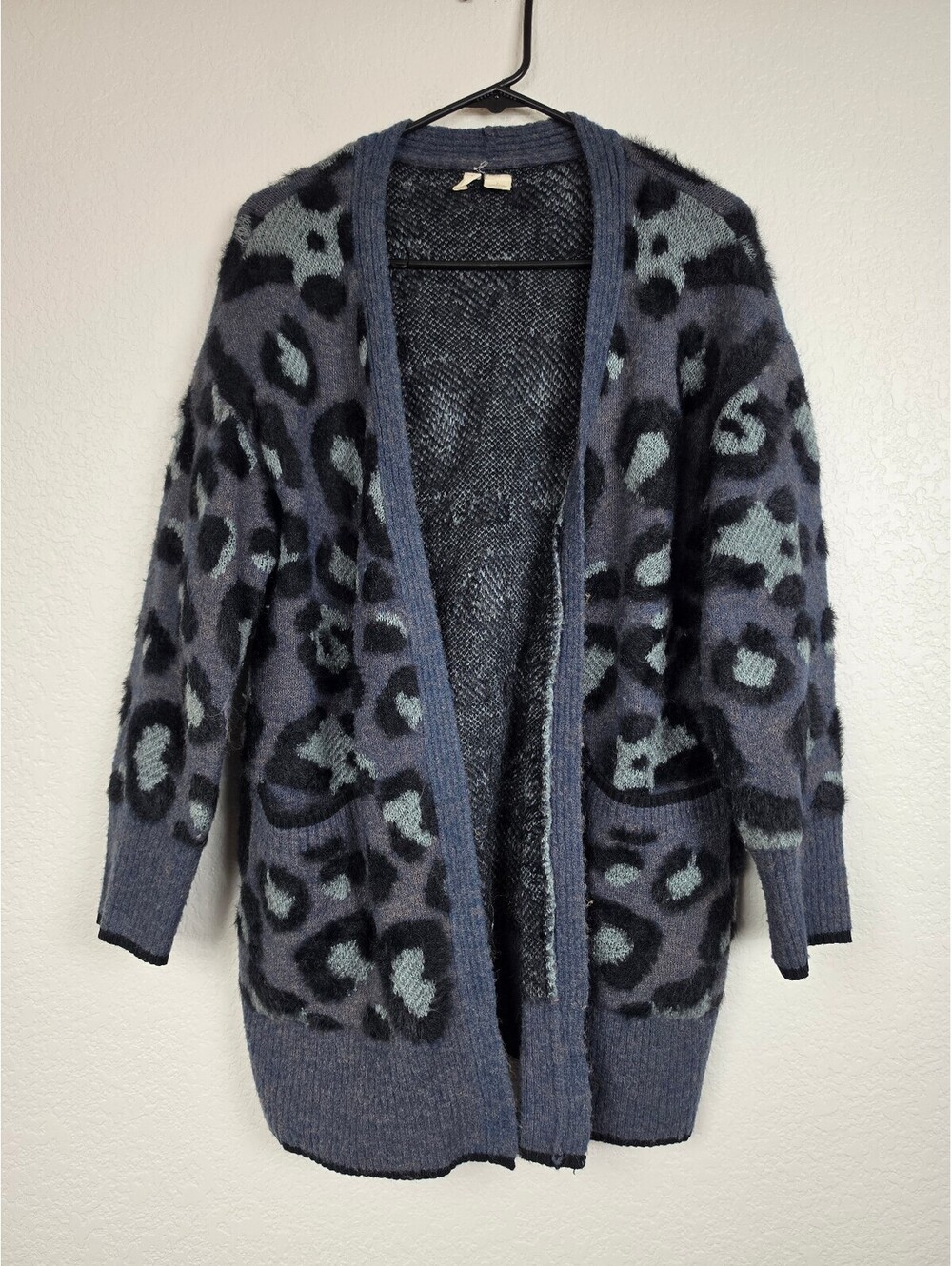 Anthropologie Moth Leopard Print Open Cardigan Sweater
